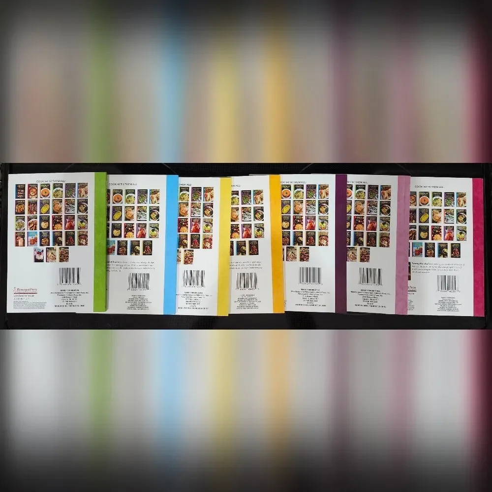 Colorful Cooking Book Set